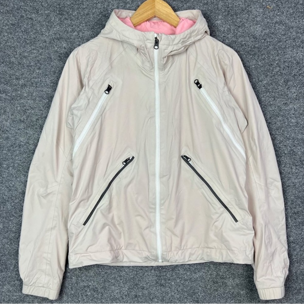 Lululemon Run Rise And Shine Full Zip
Hooded Jacket Dune Bleached Coral Size 8